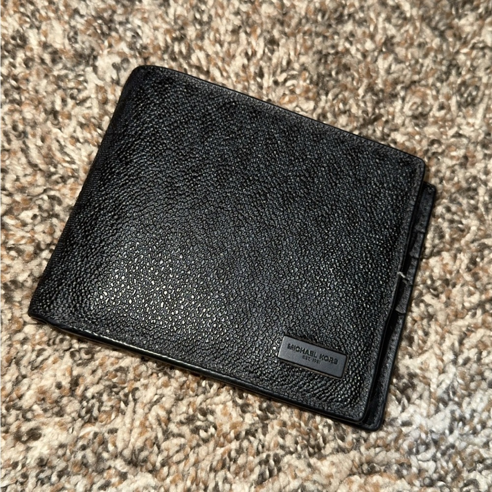 Michael Kors Monogram Black Wallet